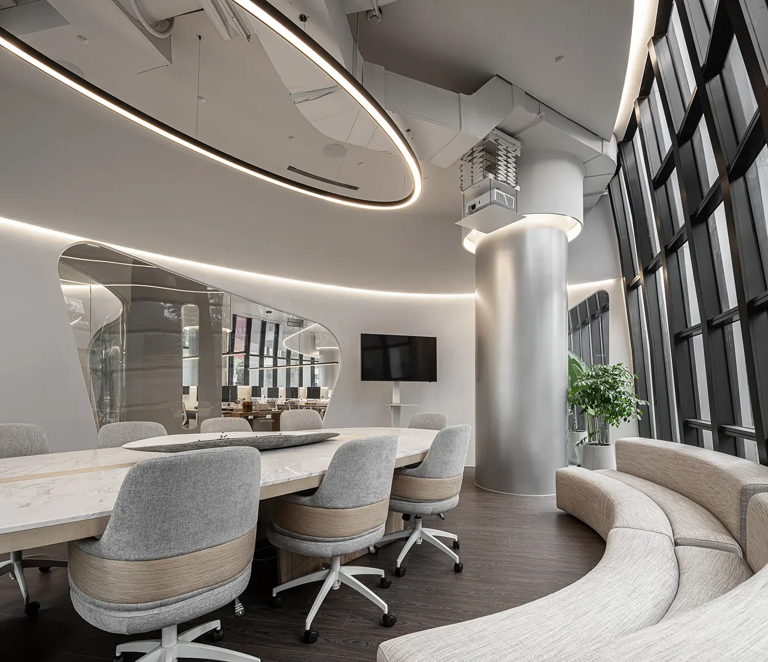 Jingmei Architectural Office — Shared meeting table