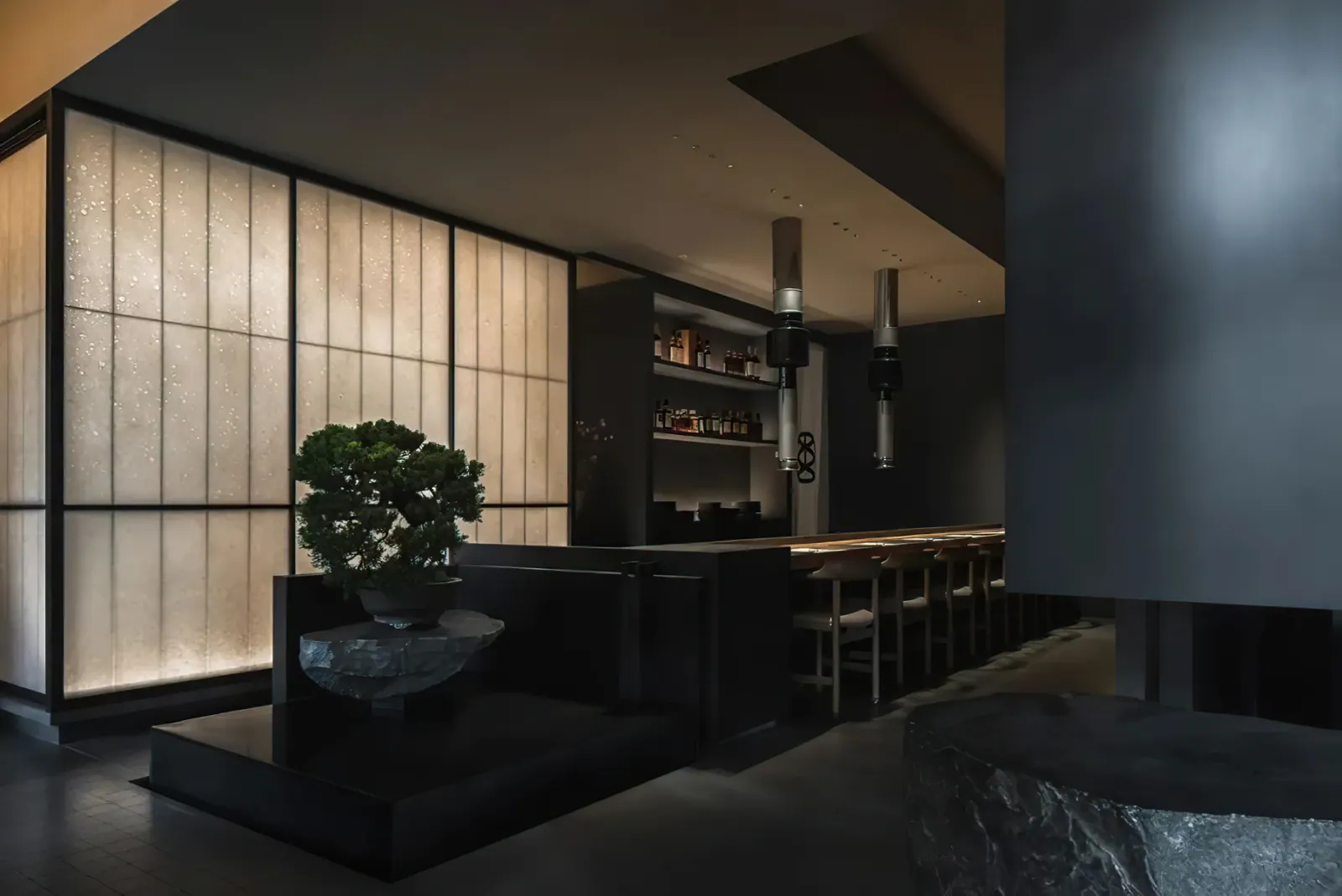 Yanpo Dining — Counter and lounge